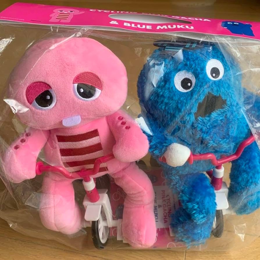 【新品】UQモバイル ガチャピン ムック ぬいぐるみ 電池付き Amazon.co.jp: ガチャピンムック UQモバイル 自転車 ぬいぐるみ